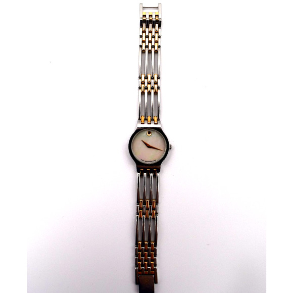 Movado Women's Two-Tone Esperanza Mother of Pearl Face Classic Museum 84 A1 1821 - Picture 7 of 9